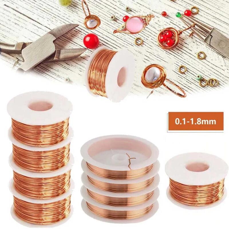 Copper Wire Roll - 10 メートル裸銅線純銅線 T2 銅コイル導電性銅線裸線直径 0.1-1.8 ミリメートル多目的